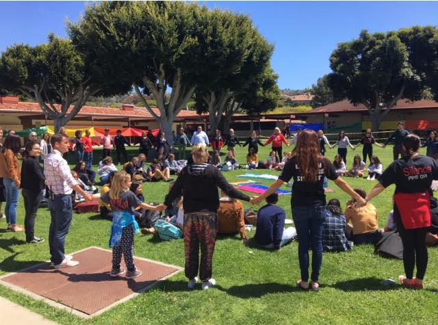 GSA's unity circle in 2019. (Photo Courtesy of Christina Varela)